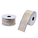 Ruban Blanc Couleur or 3.8 cm x 2.7 m
