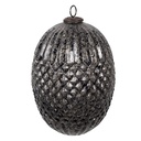 Palla di natale Nero Grigio Ø 17x25 cm