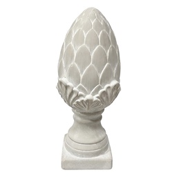 [6TE0593] Deko Ornament Grau Ø 14x33 cm