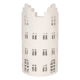 [6Y6185] Decoration House White Ø 11x20 cm