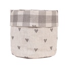 Panier à pain Beige Gris Ø 15x16 cm