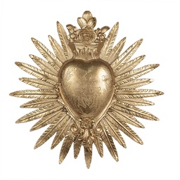 [6PR4134] Decorazione da parete Oro Ø 25x2 cm