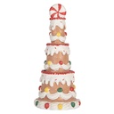 Décoration gâteau Marron Blanc Ø 10x22 cm