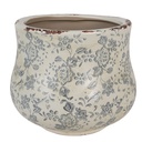 Pot de fleurs d'intérieur Vert Gris Ø 18x15 cm