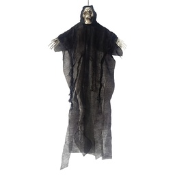 [66932] Decorazione Fantasma Nero 38x6x60 cm