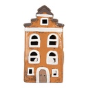 Décoration Maison Orange Gris 13x10x24 cm