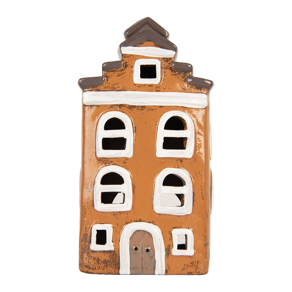 Decoratie huisje 13x10x24 cm