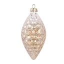 Christmas Bauble Gold colored Ø 6x12 cm