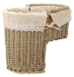 [4RO0022] Aufbewahrungskorb Beige 40x26x34 cm