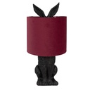 Lampe de table Lapin Noir Rouge Ø 20x43 cm E27/max 1x60W