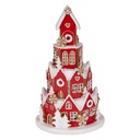 Décoration maison avec LED Rouge Blanc Ø 13x22 cm / 3xAAA