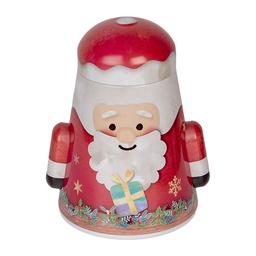 [6BL0137] Storage Tin Red White 12x10x15 cm