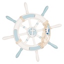 Decoration Rudder White Blue 22x44x33 cm