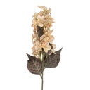 Deko Ast mit Blumen Beige Grün 8x8x72 cm