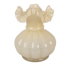 [6GL5515] Vase Glass Yellow Ø 15x20 cm