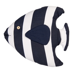 [KG023.122] Throw Pillow White Blue 40x45x11 cm