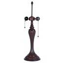 Lamp Base Table Lamp Tiffany Brown Ø 17x60 cm E27/max 2x40W