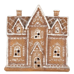 [6PR5841] Decoratie huis met LED 21x8x20 cm