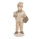 Deko Kind Beige Braun 9x7x18 cm