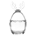 Bonbonniere with lid Transparent Ø 8x15 cm