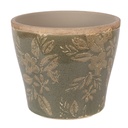Pot de fleurs d'intérieur Vert Brun Ø 10x9 cm