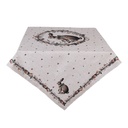 Nappe carrée Beige Marron 100x100 cm