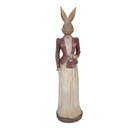 Decoration Rabbit Brown Red 9x9x35 cm