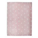 Plaid Rose Blanc 130x170 cm