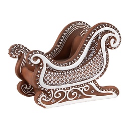 [6PR4347] Décoration traîneau Marron 20x12x15 cm