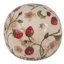 Decoration Beige Red Ø 10x10 cm