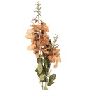 Rami Artificiali Decorativi con fiori Marrone Verde 10x13x100 cm