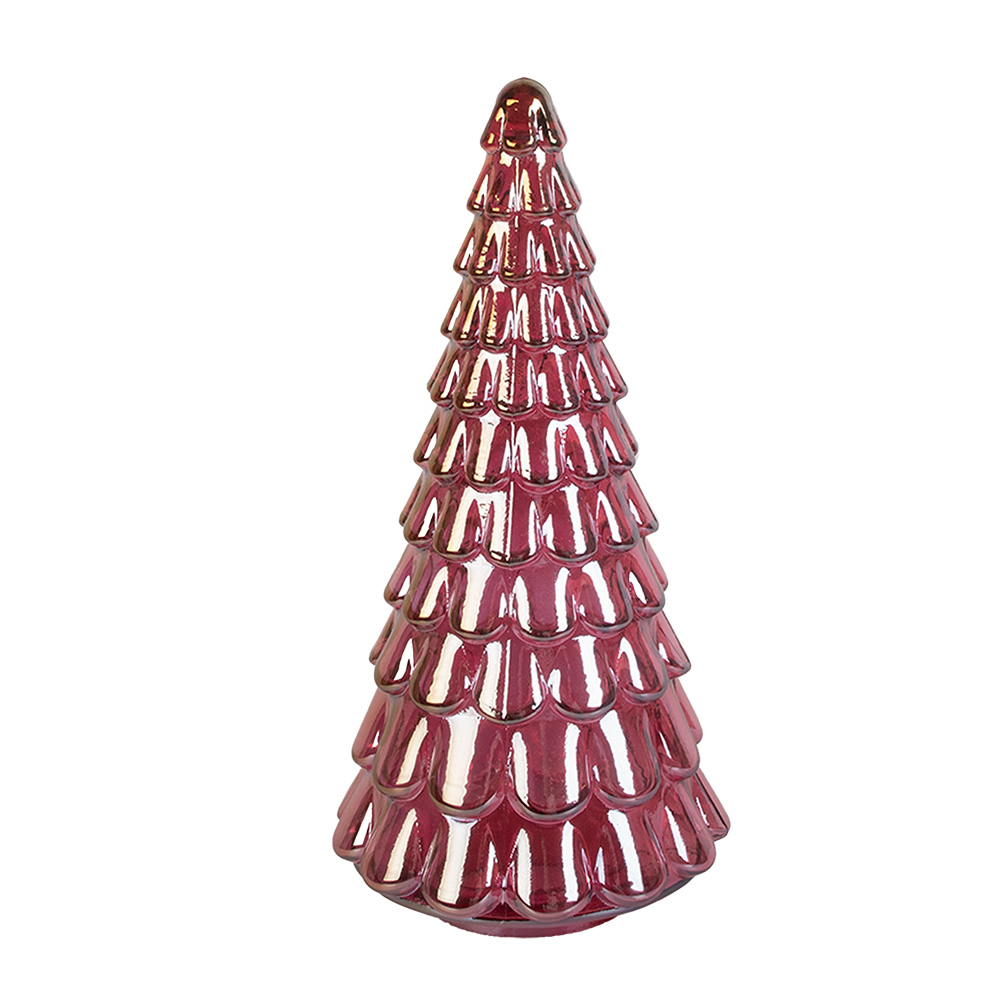 Christmas Decoration Christmas Tree Pink Ø 16x33 cm