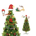 Décoration de sapin de Noël Rouge 73x35x29 cm