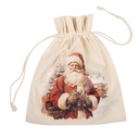 Gift bag White Red 21x1x25 cm