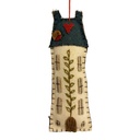 Decoratie hanger huisje vilt 5x2x15 cm