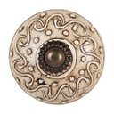 Doorknob Brown, Beige Ø 4x4 cm