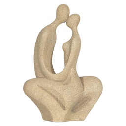 [6PR5912] Décoration Couple assis Beige 16x8x25 cm