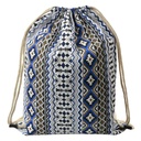 Rucksack Weiß Blau 34x1x43 cm