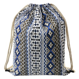 [JZBG0308] Zaino Bianco Blu 34x1x43 cm