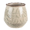 Blumentopf für Innen Grün Beige Ø 14x13 cm