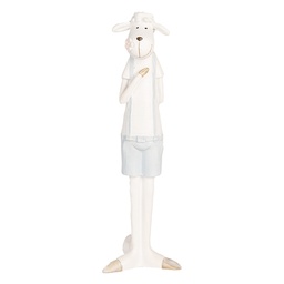 [6PR5471] Decoratie schaap 6x4x17 cm