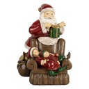 Weihnachtsdeko Weihnachtsmann Rot Braun 17x13x18 cm