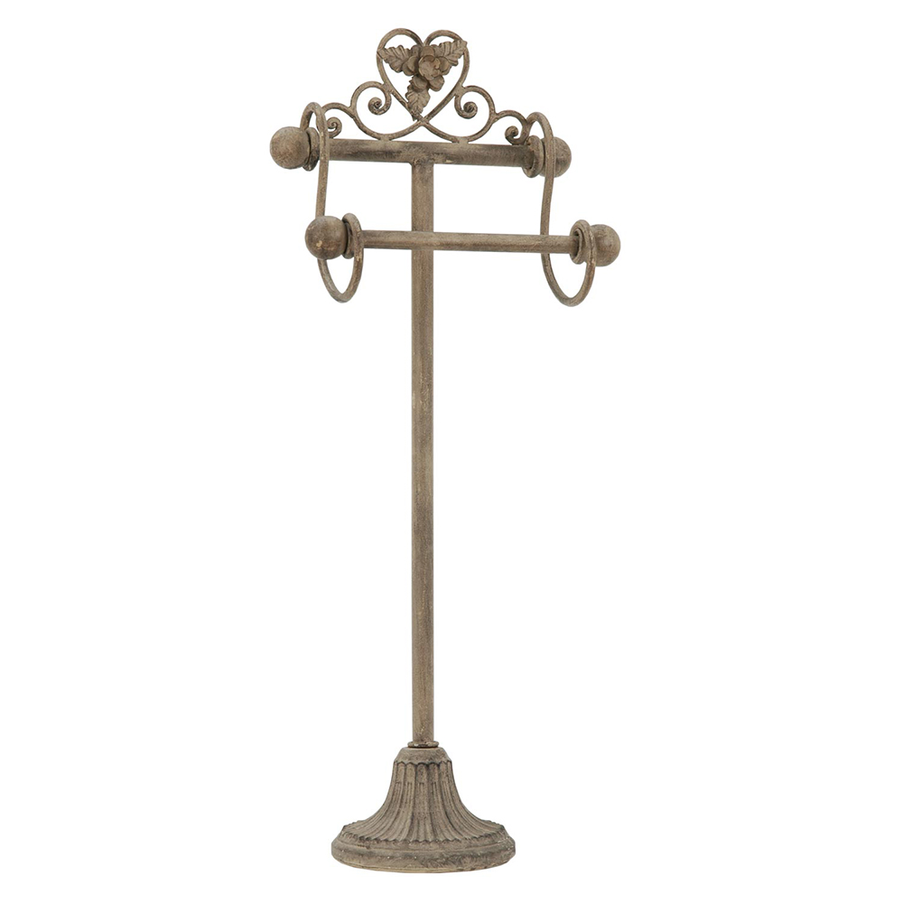 Porte-rouleau WC Beige 23x15x59 cm