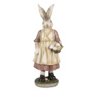 Image de décoration Lapin Marron Rose 14x11x38 cm