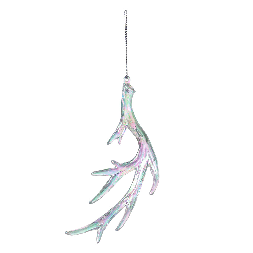Ciondolo Decorativo Corna Color argento 18x2x8 cm