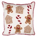 Coussin rempli Beige Rouge 40x40x4 cm