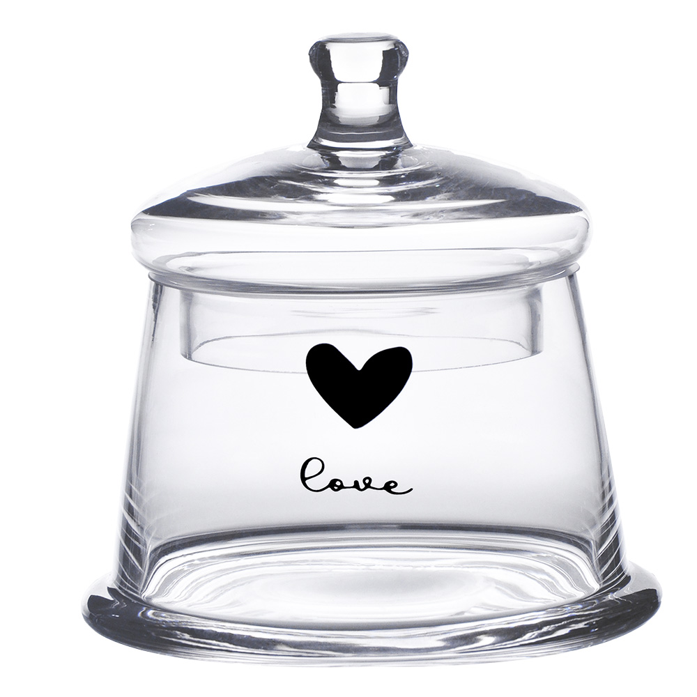 Storage Jar with Lid Transparent Ø 12x13 cm