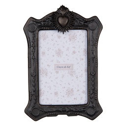 [2F1216] Cornice Foto Nero Color oro 15x3x22 cm / 10x15 cm