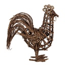 Decoration Statue Chicken Brown 34x15x39 cm