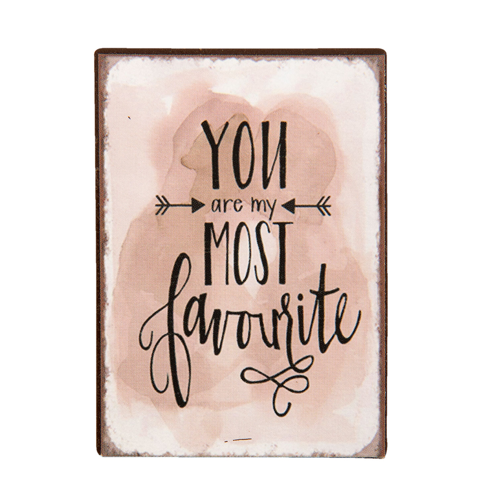 Decorative Magnet Pink 5x1x7 cm